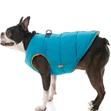 Zip Up Dog Jacket Coat with D Ring Leash