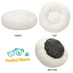 Fluffy Round Orthopedic Bed for Small Dogs and Cats