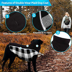 Dog Plaid Jacket Reflective and Waterproof
